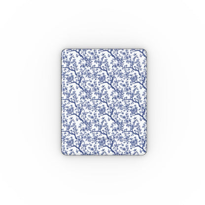 Collection Azure Botanics | Cobalt Garden | Étui de protection floral Cobalt audacieux avec porte-stylet