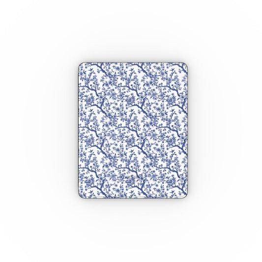 Collection Azure Botanics | Cobalt Garden | Étui de protection floral Cobalt audacieux avec porte-stylet