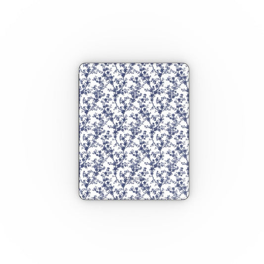 Collection Azure Botanics | Midnight Bloom | Étui de protection floral bleu indigo profond avec porte-stylet