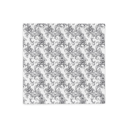 Antique Damask - Chiaroscuro Collection | Obsidian Manuscript | Pure Edition Pillowcase