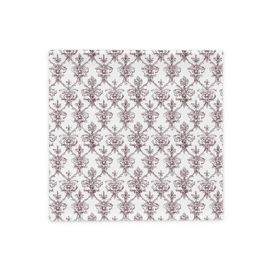 Antique Damask - Chiaroscuro Collection | Regal Burgundy | Pure Edition Pillowcase