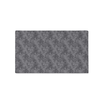 Antique Damask - Chiaroscuro Collection | Obsidian Manuscript | Deep Edition Pillowcase
