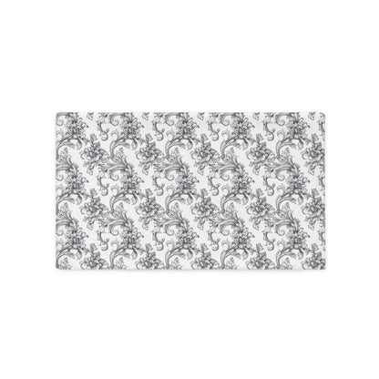 Antique Damask - Chiaroscuro Collection | Obsidian Manuscript | Pure Edition Pillowcase