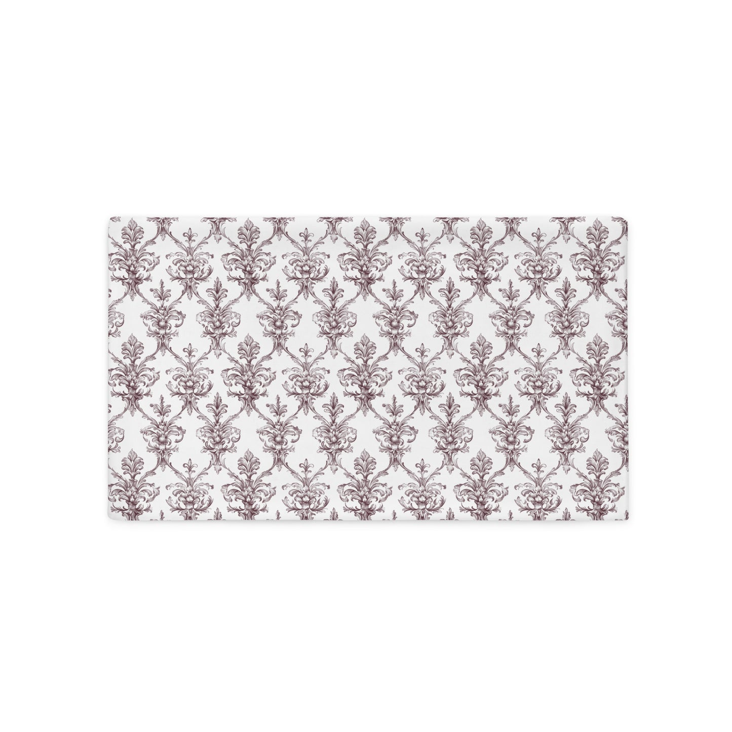 Antique Damask - Chiaroscuro Collection | Regal Burgundy | Pure Edition Pillowcase