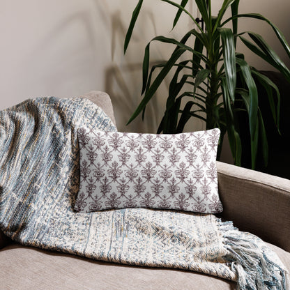 Antique Damask - Chiaroscuro Collection | Regal Burgundy | Pure Edition Pillowcase