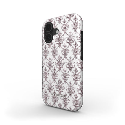 Antique Damask - Chiaroscuro Collection | Regal Burgundy | Pure Edition Tough Phone Case