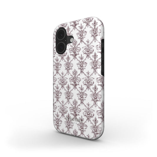 Antique Damask - Chiaroscuro Collection | Regal Burgundy | Pure Edition Tough Phone Case