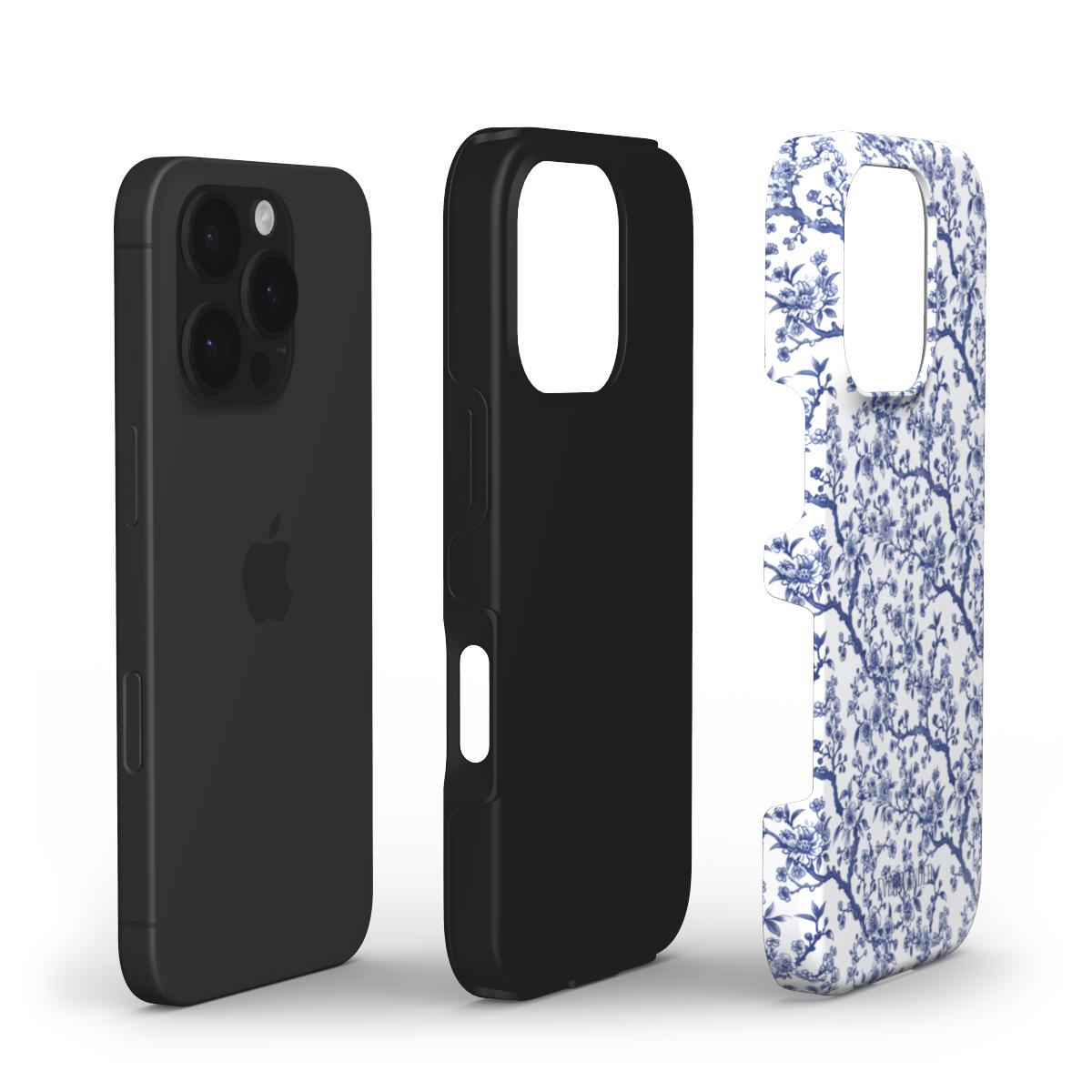Collection Azure Botanics | Cobalt Garden | coque de téléphone