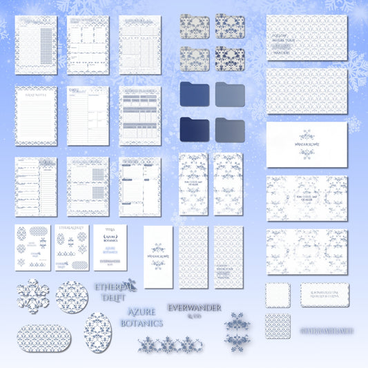 Ethereal Delft Collection — Porcelain Dreams | Azure Botanics Digital Aesthetic Pack