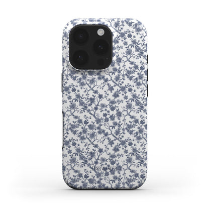 Collection Azure Botanics | Ashen Whispers | coque de téléphone